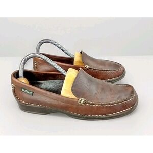Eastland Brown Leather Driving Shoes Loafer Moccasin Mocs Womens 8.5M